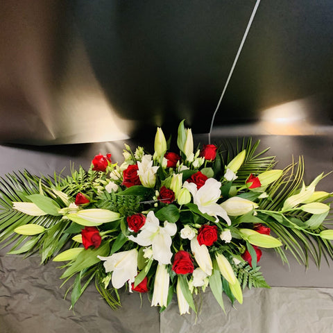 Rose & Lily Double Ended Coffin Spray