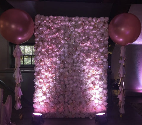 Pink Flower Wall