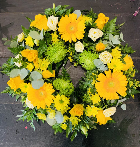 Yellow Natural Wreath